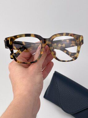 Loewe LW50091F 056 Square Eyeglasses – Brown Havana